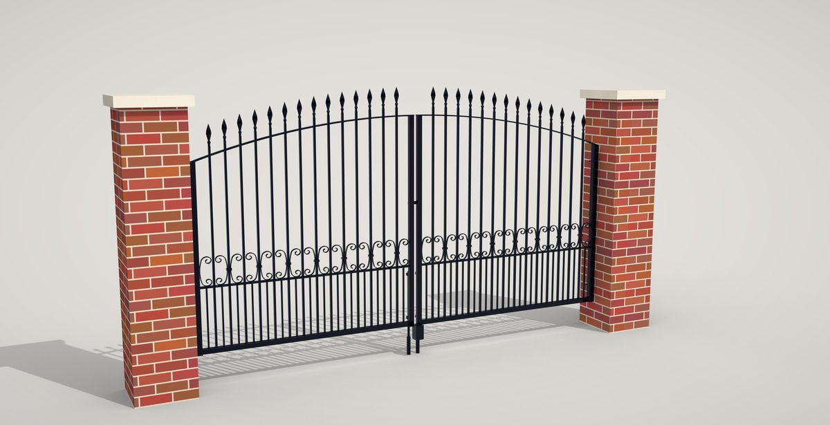 Wrought iron gates and railings