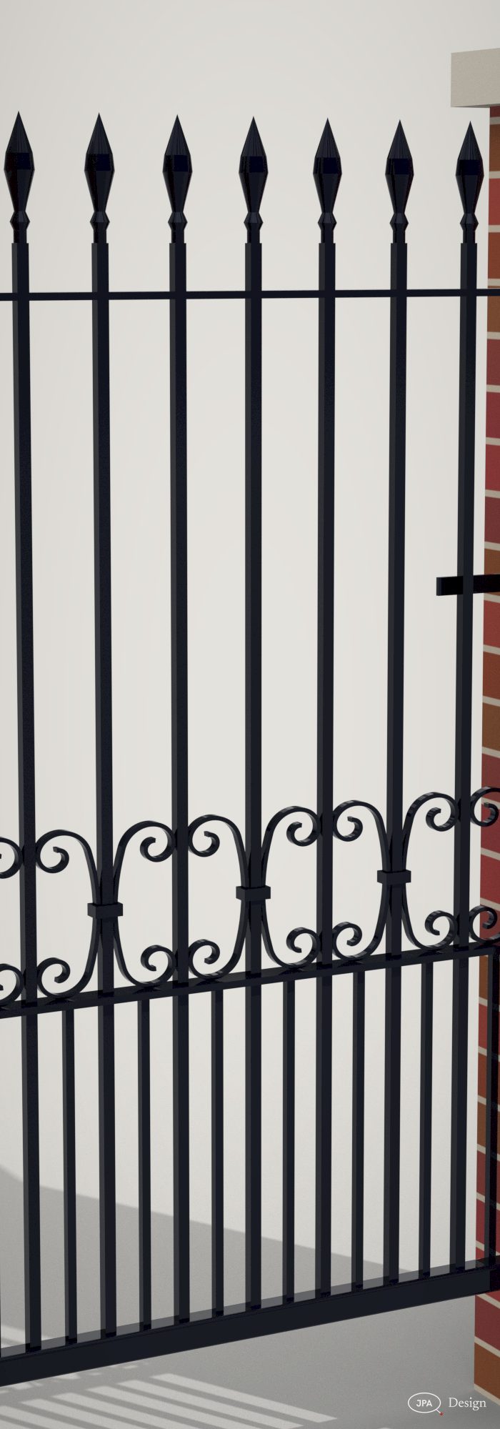 The pedestrian gate, studio