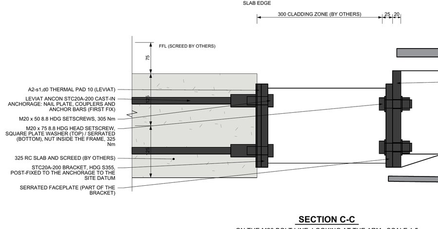 MC01-AP-07 Typical connection to the stub