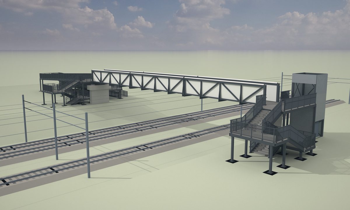 Footbridges and access steelwork